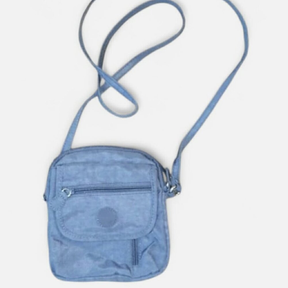 MultiSac Crossbody Purse Blue Nylon Lightweight Organized Travel